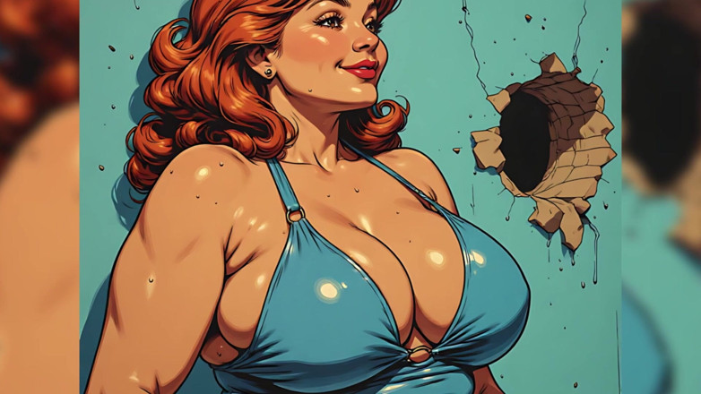 AI Porn: Curvy Women Swimsuit Art