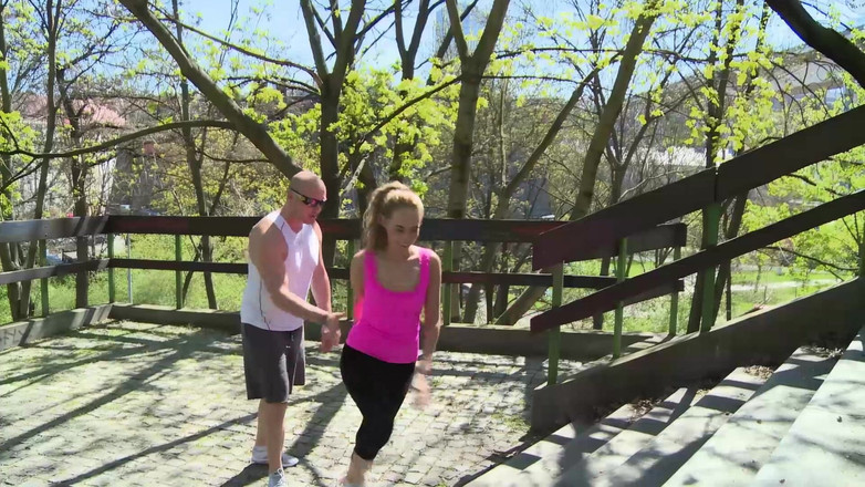 German Porn: Personal Teen Trainer Intense Workout Fuck