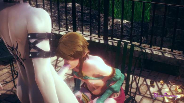 Yaoitube: Zelda Yaoi Femboy - Link Blowjob (bez cenzury)