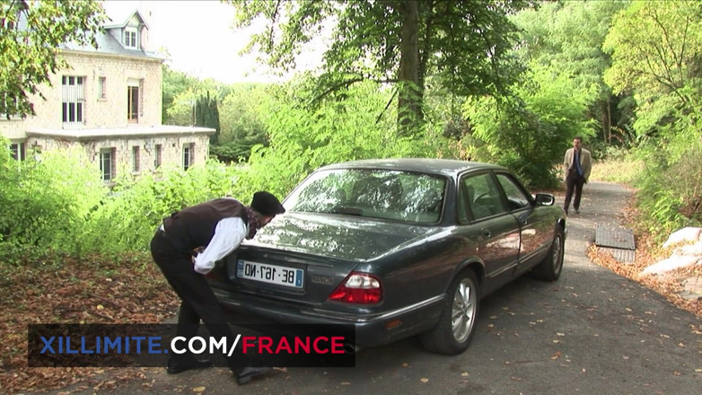 Made In France: 거유 갈색 머리의 빈티지 애널