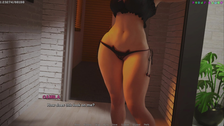 Porny Games: Shadows of Desire by Shamandev - Androgynous Boyfriend Catches His Busty...
