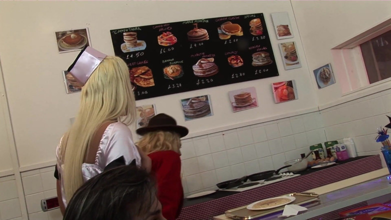 Miami Reality: Horny ladies in waitress uniforms are going to bake a...