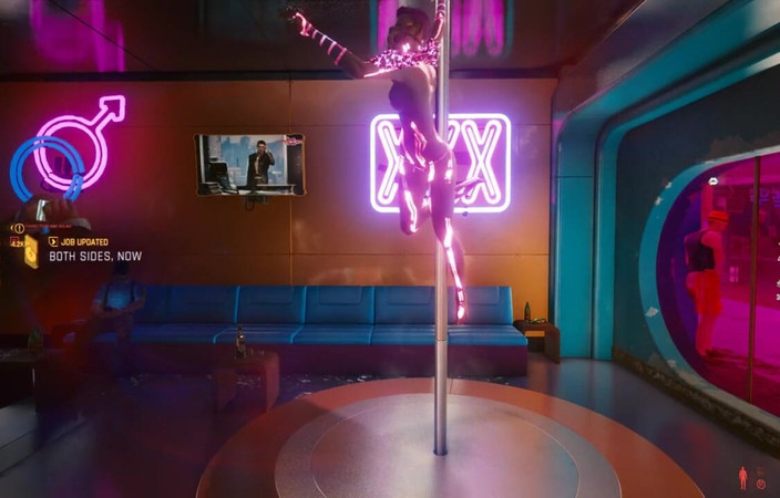 LoveSkySan69: Cyberpunk 2077 seksscène met stripper door Loveskysan