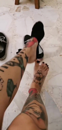 Your Italian Goddess Taking My Sweaty Vans off