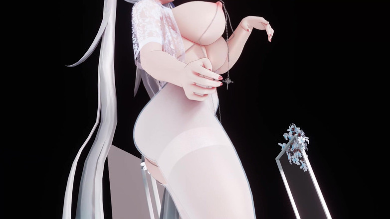 MikuMotion: [mmd]今汐shake It 白丝乳链双马尾