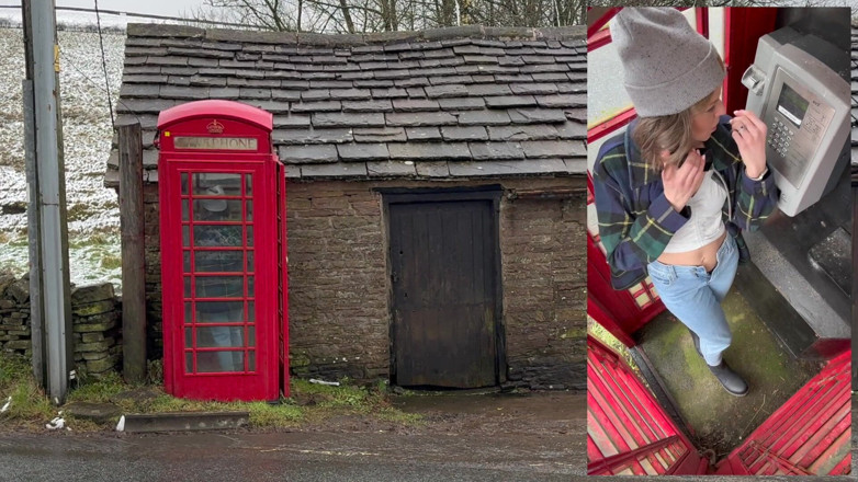 Serenity Cox: Cumming Hard in the Red Telephone Box with Lush Remote...