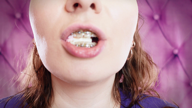 Arya Grander: Asmr: Pohltit fetiš obryně Vibes Mukbang Video Sfw v nitrilních...