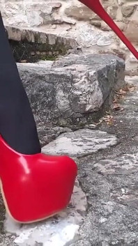 MILF with Beautiful Legs and Incredible High Heels