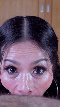 Goofy Wide Rolling Eyes Deepthroat POV