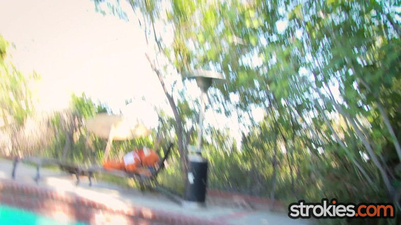 Strokies: Strokies Hime Marie POV Handjob Am Pool