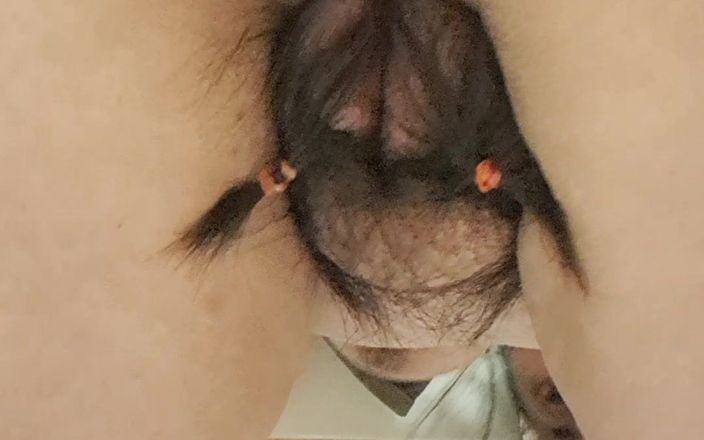 Mommy big hairy pussy: Stepmoms hairy pussy and pigtails