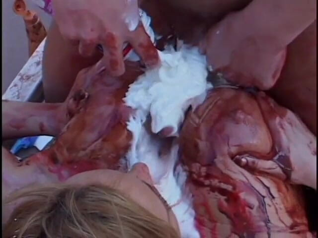 Sex Karma: Horny cock sucking babe and bf fuck while covered in...
