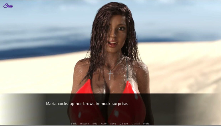 XXX Games Bunk: Våt bikini som bär fru på stranden