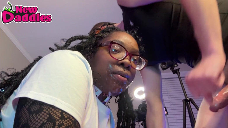 NewDaddies: Premium Ebony Throat - Bwc Face Fucking Big Tits Black Babe