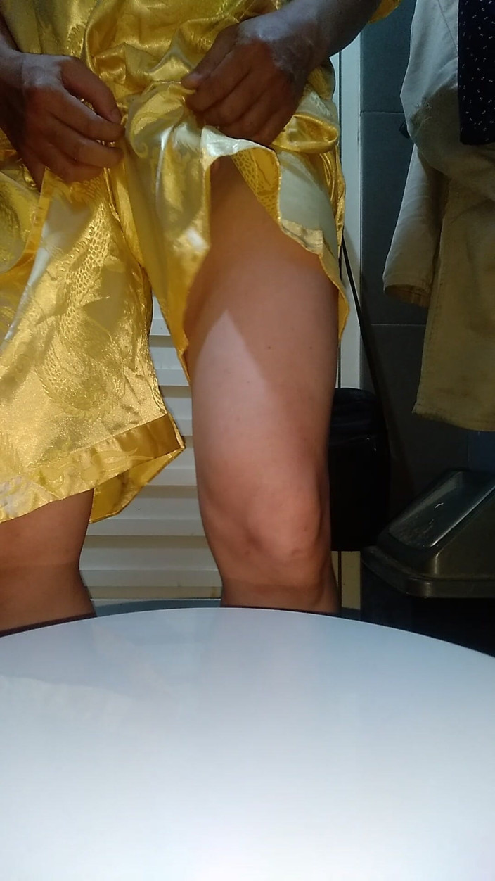 Naomisinka: Crossdresser Cum Wearing Satin Pajamas
