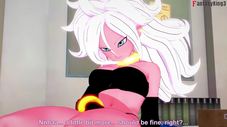 Fantasy king: Android 21 Masturbates in the Library so I Help Her - Dragon...