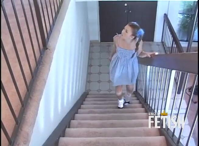 Kings Of Fetish: Babysitter gets her cunt &amp; ass drilled by older midget guy