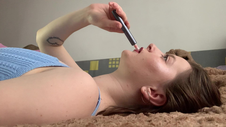 Hottie goddess: 발정나서 기침과 딱딱한: 혈관이 부풀어 오를 때 흡연