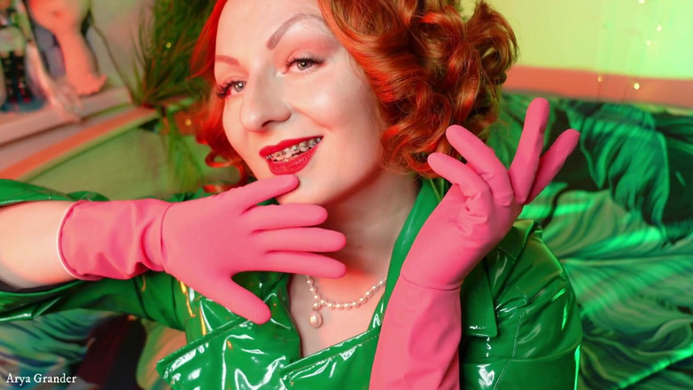 Arya Grander: Fetish sarung tangan - video asmr panjang - ngocok kontol dewi cantik!