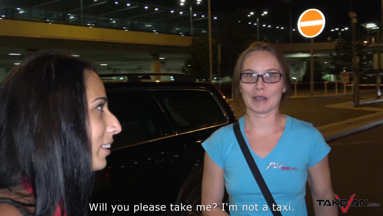 Take Van: Little brunette babe gets screwed in the pick up van