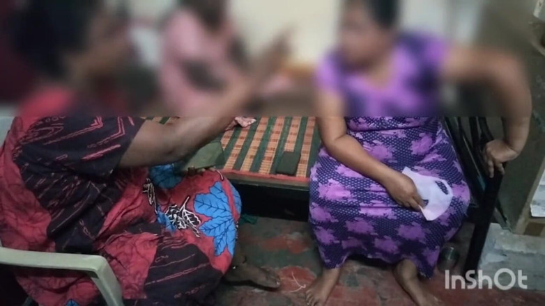 Tamil lesbian: Three Aunty Hot Discussion