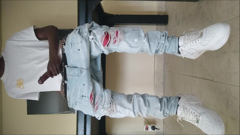 Gay black steel Africa: Sokak giyiminde büyük yaraklı zenci 31 ve döl (4)