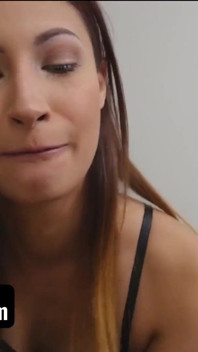 SisLovesMe - lucky guy drills his sexy stepsisters tight asshole after she gagged on his dick