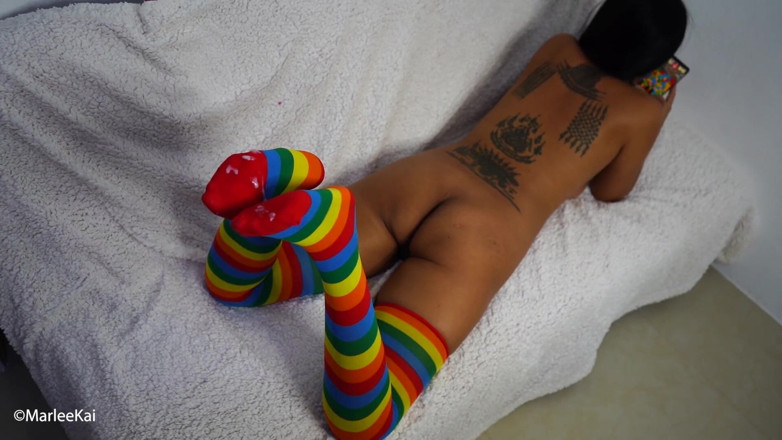 Marlee Kai: Thai Stocking Fetish Cum on Feet