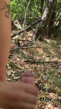Cumshot in the Forest 4K
