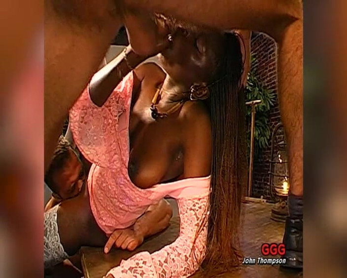 German Hardcore Gangbang: Ebony Slut Gets Glazed in Ggg Bukkake Facial