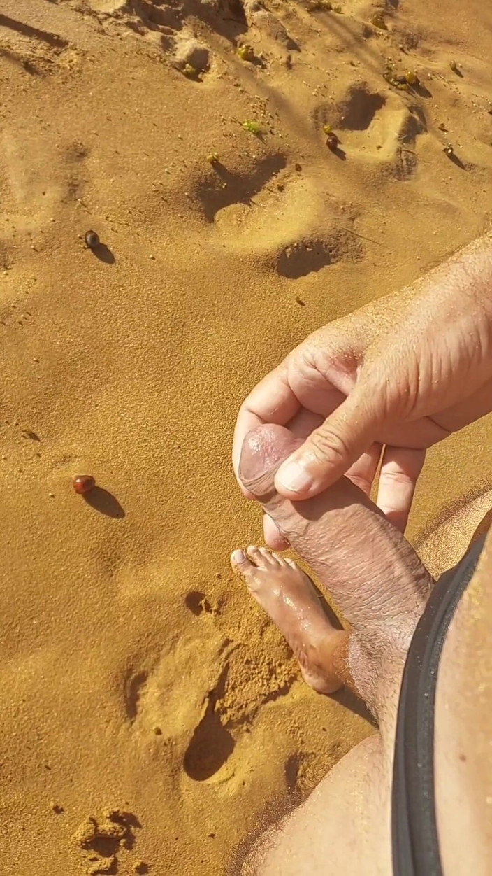 Ladysilvas: Ladysilva Masturbating on the Beach in Panties Showing off My...