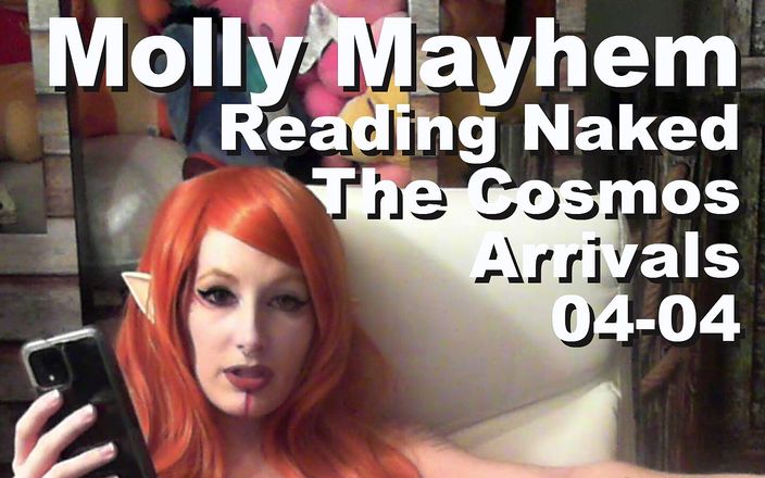 Cosmos naked readers: Mollie Mayhem reading naked The Cosmos Arrivals pxpc1044-001