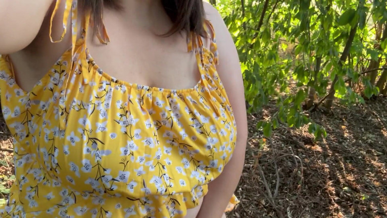Milky Mari: Slutty MILF Showing Her Hairy Pussy Outdoor and Masturbate to...