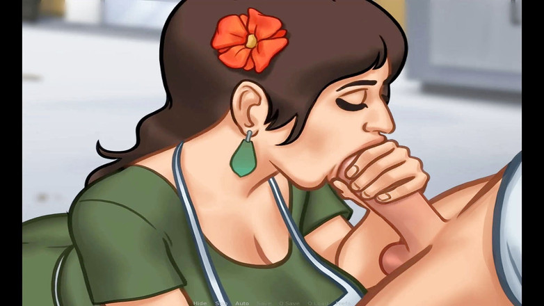 Hentai World: Sommarsaga hårt suga pizzadame