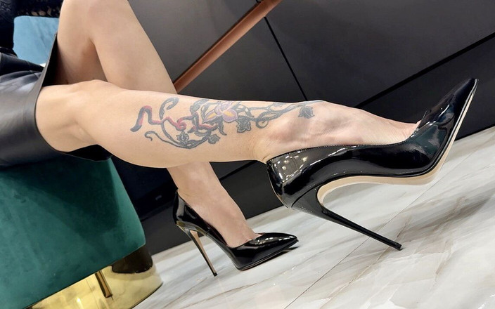 Julia domaina: Nowe klasyczne czarne szpilki na obcasach, 12 cm obcasy, zwisające też