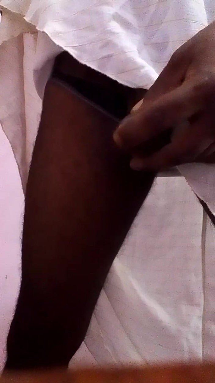 Janua294 Trans: Black Panty Boy Puts Lotion on