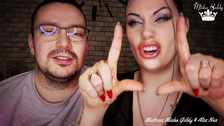 Goddess Misha Goldy: Masturbare peste degetele de mijloc și simbolurile rataților!