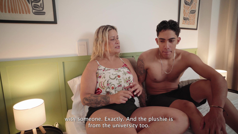 Cata Sanchez: A MILF Scolds Her Stepson for Not Going to College...