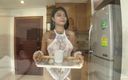 Monger In Asia: Bangmaid met grote tieten serveert koffie en serveert dan mijn...