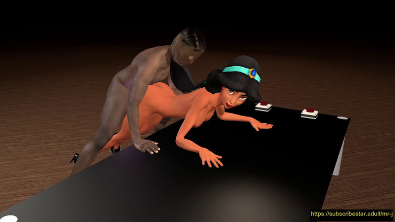 Misterj 3d Studio: Jasmine, aventure en levrette avec son partenaire