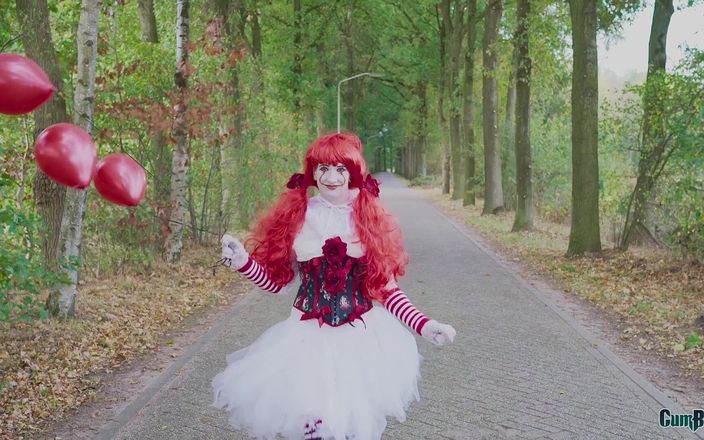 Cumbizz: Niederländisches halloween-teen schluckt jede spermaladung