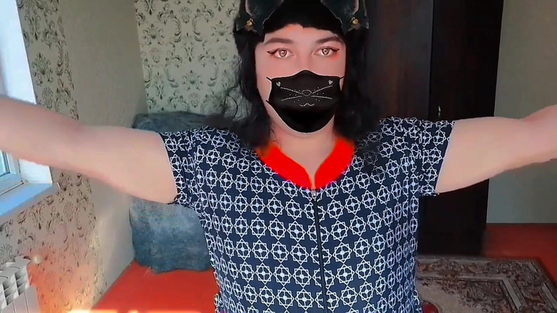 Kitty_Cross: 抗いがたいフェムボーイがゆっくりと美しい体を見せる