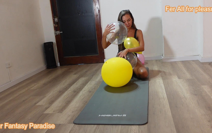 Fer Fantasy Paradise: Angie si arrapa con i palloncini