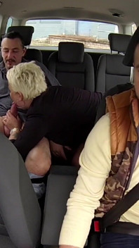Sexy chubby blonde picked up and anally fucked outdoor