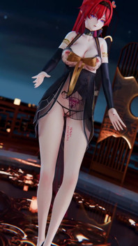 [mmd] boutique Yinyin-bingbing Koreaanse dans erotische lingerie obscene striptease