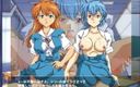 LoveSkySan69: Evangelion Rei y Asuka tienen buen juego por Loveskysan69