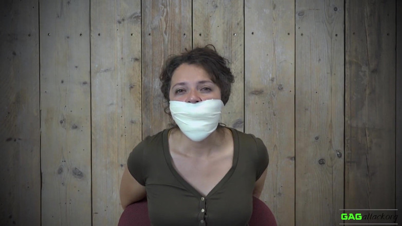 Gag Attack: Julia - Microfoam Tape Gags