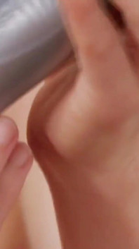 Hellana plays with her collection of sex toys