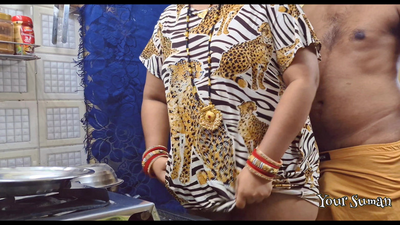 Your_Suman: Part 2 - Horny Stepson Fuck Stepmom in the Kichen