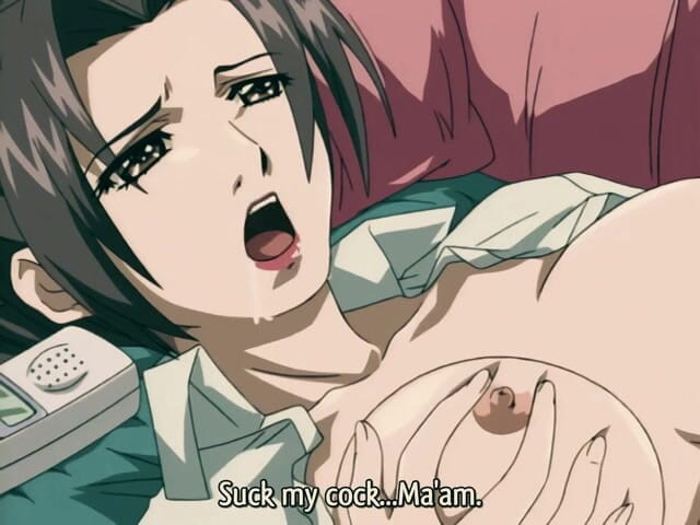 Erotic Animation: 오르가즘을 위해 애인과 전화 섹스를 좋아하는 거유 유부녀